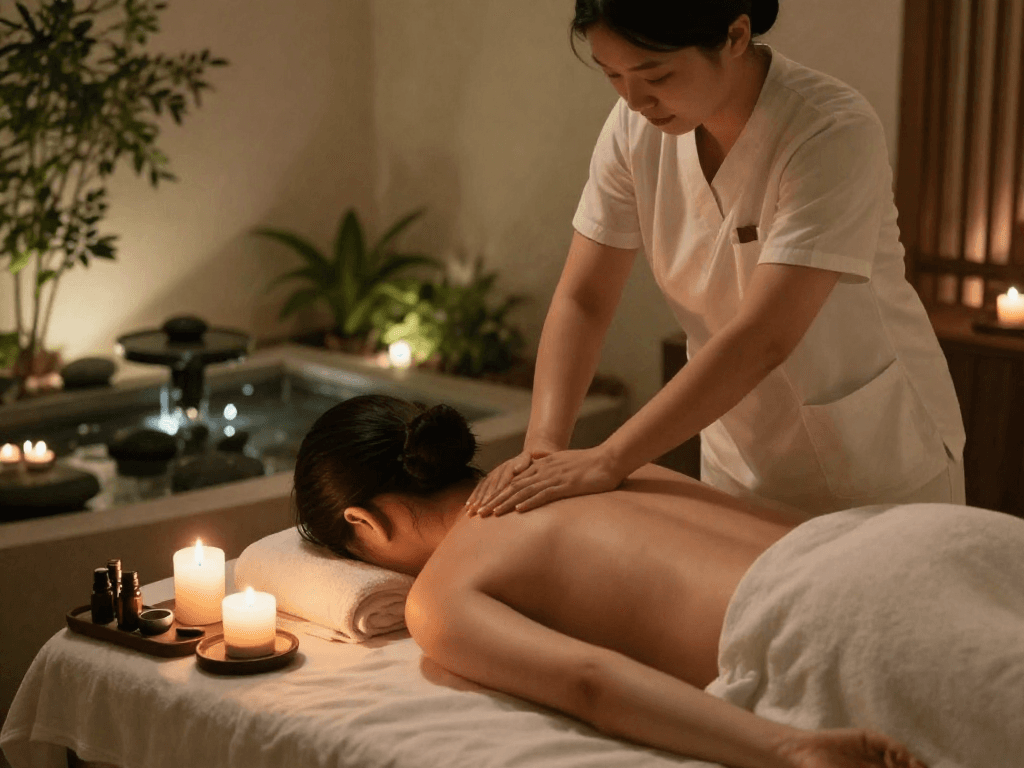 Professional massage therapy session emphasizing 부평출장안마 relaxation techniques in a serene spa.