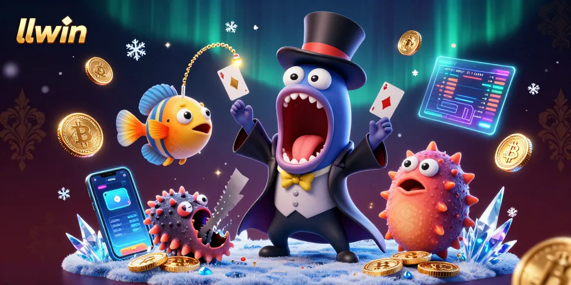 llwin enhances the gaming experience with a vibrant 3D illustration of engaging casino characters and elements.