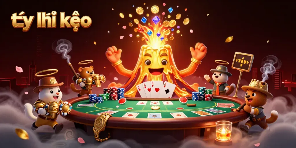 Experience thrilling sports betting as the tỷ lệ kèo volcano erupts coins while tiny explorers flee with treasures.