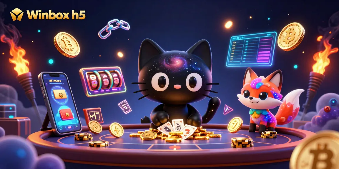 Engage with immersive gameplay at Winbox h5; a vibrant cosmic casino with colorful characters and rich game elements.