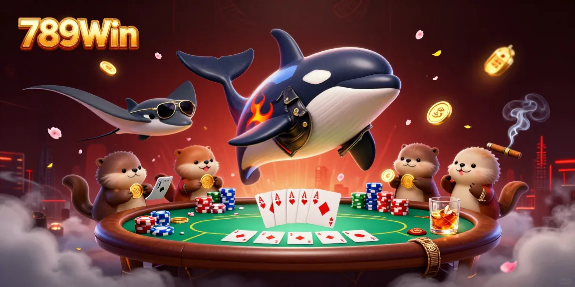 Experience thrilling games at 789Win with a vibrant 3D casino illustration featuring engaging characters.