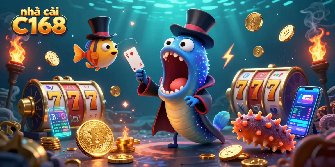 Experience the vibrant magic of nhà cái C168 with captivating casino characters and games.